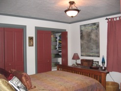 Master bedroom, before and after (click to enlarge)
