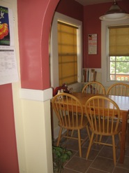 The kitchen nook, before and after (click to enlarge)