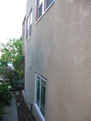 East side of house, before and after (click to enlarge)
